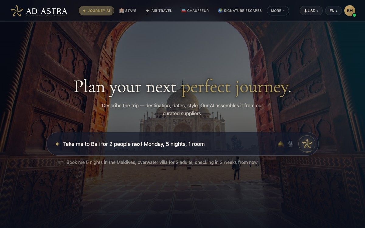 Ad Astra Travel screenshot 1
