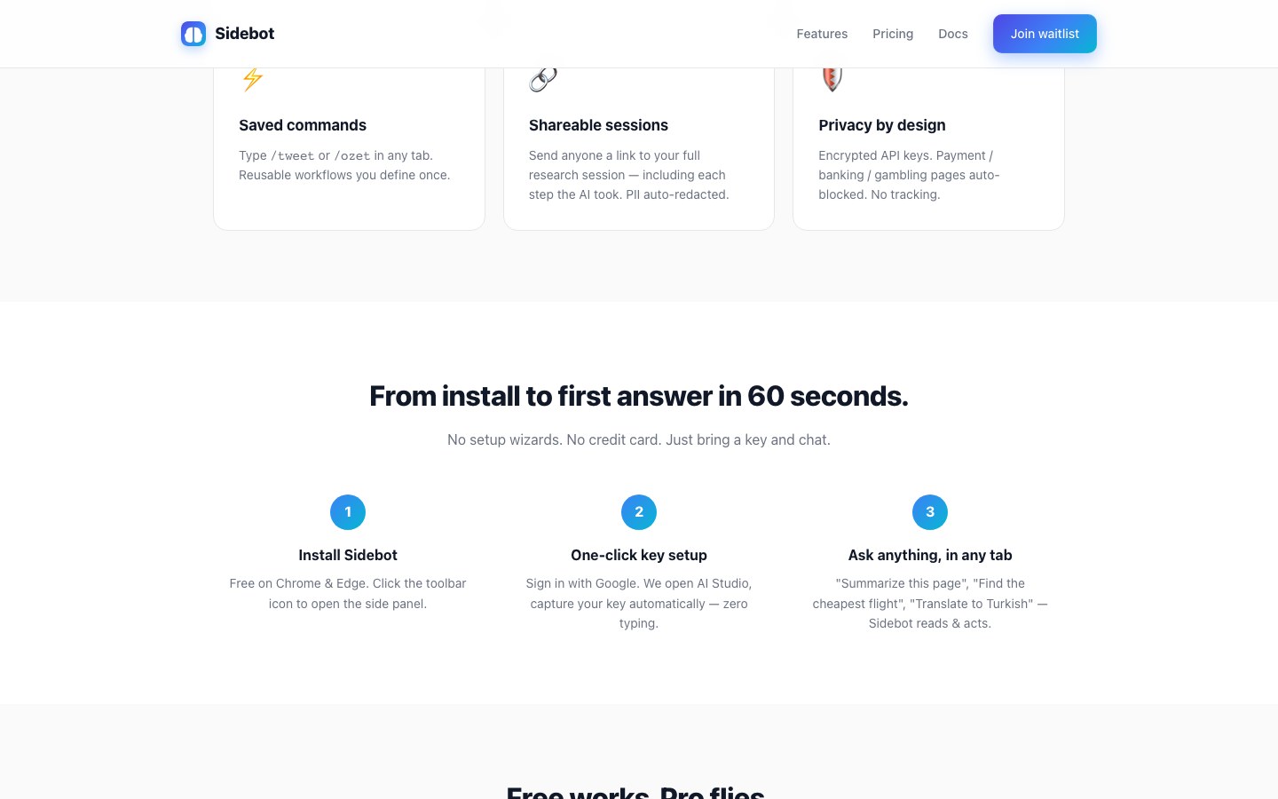 Sidebot screenshot 3